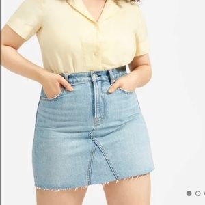 Everlane Reconstructed Denim Skirt
